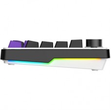 Клавіатура Hator Hellyberry HK75 Mechanical Linear RGB USB UA White/Violet (HK75) - Фото