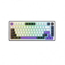 Клавиатура Hator Hellyberry HK75 Mechanical Linear RGB Wireless/Bluetooth/USB UA White/Violet (HK75_wireless) - Фото