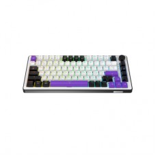 Клавиатура Hator Hellyberry HK75 Mechanical Linear RGB Wireless/Bluetooth/USB UA White/Violet (HK75_wireless) - Фото