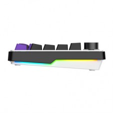 Клавиатура Hator Hellyberry HK75 Mechanical Linear RGB Wireless/Bluetooth/USB UA White/Violet (HK75_wireless) - Фото