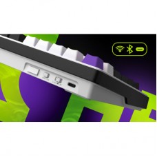 Клавиатура Hator Hellyberry HK75 Mechanical Linear RGB Wireless/Bluetooth/USB UA White/Violet (HK75_wireless) - Фото