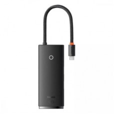 Концентратор Baseus USB-C 5-in-1 HDMI + 3xUSB 3.0 + PD black (WKQX040001) - Фото