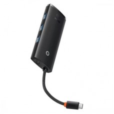 Концентратор Baseus USB-C 5-in-1 HDMI + 3xUSB 3.0 + PD black (WKQX040001) - Фото