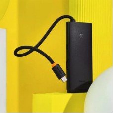 Концентратор Baseus USB-C 5-in-1 HDMI + 3xUSB 3.0 + PD black (WKQX040001) - Фото