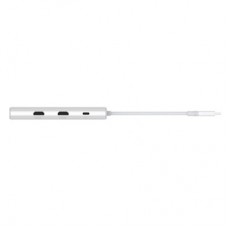 Концентратор D-Link USB-C 10-in-1 2xHDMI + 1xRJ45 1000Mbps + 2xUSB-C + USB 3.1 + USB 3.0 + SD + TF silver (DUP-A01) - Фото