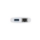 Концентратор D-Link USB-C 10-in-1 2xHDMI + 1xRJ45 1000Mbps + 2xUSB-C + USB 3.1 + USB 3.0 + SD + TF silver (DUP-A01)