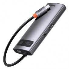 Концентратор Baseus USB-C 6-in-1 (CAHUB-CW0G) - Фото