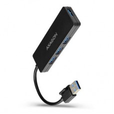 Концентратор AXAGON USB 3.1 to 4xUSB 3.0 black (HUE-G1A) - Фото