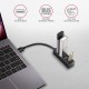 Концентратор AXAGON USB 3.1 to 4xUSB 3.0 0.2m black (HUE-M1A)