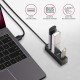 Концентратор AXAGON USB 3.1 to 4xUSB 3.0 1.2m black (HUE-M1AL)