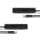 Концентратор AXAGON USB 3.1 to 4xUSB 3.0 1.2m + cable USB to Micro 5P black (HUE-S2BL)