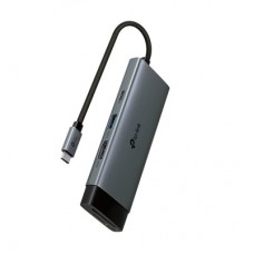 Концентратор TP-Link USB-C 7-in-1 3xUSB + HDMI + SD/TF + USB-C PD100W (UH7021C) - Фото