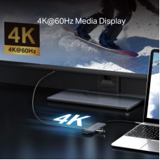 Концентратор TP-Link USB-C 7-in-1 3xUSB + HDMI + SD/TF + USB-C PD100W (UH7021C) - Фото