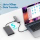 Концентратор Acer USB-C 5-in-1 3xUSB 3.0 + HDMI + USB-C gray (HP.DSCAB.021)