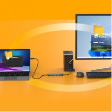Концентратор J5create USB-C + USB A to 2xUSB + USB-C switch hub (JCH462-N) - Фото