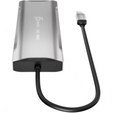 Концентратор J5create USB-C 9-in-1 2xUSB 3.2 + 2xUSB-C PD + 2xHDMI 4K + DisplayPort + SD/TF + RJ45 1000Mbps gray (JCD397-N) - Фото