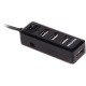 Концентратор Maxxter USB 2.0 to 4xUSB + charger 5 V 1 A (HU2A-4P-AC-03)