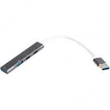 Концентратор Maxxter USB 3.0 to 1xUSB 3.0 + 1xUSB 2.0 + 2xUSB-C (HU3A-4P-03) - Фото