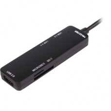 Концентратор Maxxter USB-C to 1xUSB 3.0 + 2xUSB 2.0 + SD/TF (HU3C-3PTF-01) - Фото