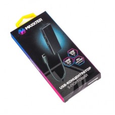 Концентратор Maxxter USB-C to 1xUSB 3.0 + 2xUSB 2.0 + SD/TF (HU3C-3PTF-01) - Фото