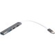 Концентратор Maxxter USB-C to 1xUSB 3.0 + 1xUSB 2.0 + 2xUSB-C (HU3C-4P-03)