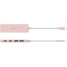 Концентратор J5create USB-C to 2xUSB-A + 2xUSB-C 3.2 10Gbps rose (JCH342ER-N) - Фото