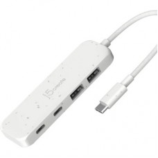 Концентратор J5create USB-C to 2xUSB-A + 2xUSB-C 3.2 10Gbps white (JCH342EW-N) - Фото