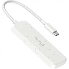 Концентратор J5create USB-C to 2xUSB-A + 2xUSB-C 3.2 10Gbps white (JCH342EW-N) - Фото