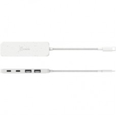 Концентратор J5create USB-C to 2xUSB-A + 2xUSB-C 3.2 10Gbps white (JCH342EW-N) - Фото