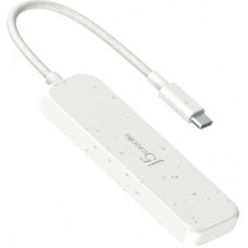 Концентратор J5create USB-C to 4xUSB-C 3.2 10Gbps white (JCH345EW-N) - Фото