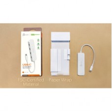 Концентратор J5create USB-C to 4xUSB-C 3.2 10Gbps white (JCH345EW-N) - Фото