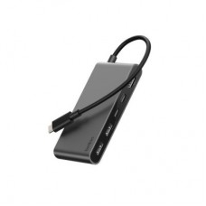 Концентратор Belkin USB-C 5-in-1 2xUSB 3.0 + USB-C + PD + HDMI 2.0 4K60Hz gray (AVC022HQSGY) - Фото