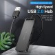 Концентратор VENTION USB 2.0 to 4xUSB 2.0 black (CHMBB)