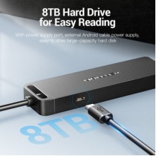 Концентратор VENTION USB 2.0 to 4xUSB 2.0 black (CHMBB) - Фото