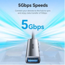 Концентратор VENTION USB 3.0 to1xUSB 3.0 + 3xUSB 2.0 gray (CKOHB) - Фото