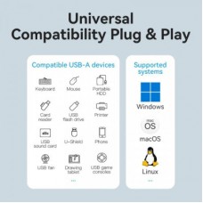 Концентратор VENTION USB 3.0 to 4xUSB 3.0 black (CHLBB-SCB) - Фото