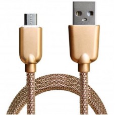 Дата кабель USB 2.0 AM to Micro 5P 1.0m 1.5A, Gold Grand-X (MM02G) - Фото
