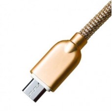Дата кабель USB 2.0 AM to Micro 5P 1.0m 1.5A, Gold Grand-X (MM02G) - Фото