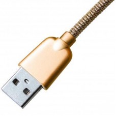 Дата кабель USB 2.0 AM to Micro 5P 1.0m 1.5A, Gold Grand-X (MM02G) - Фото