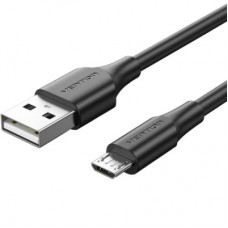Дата кабель USB 2.0 AM to Micro 5P 1.0m black VENTION (CTIBF) - Фото