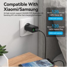 Дата кабель USB 2.0 AM to Micro 5P 2.0m black VENTION (CTIBH) - Фото