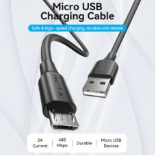 Дата кабель USB 2.0 AM to Micro 5P 2.0m black VENTION (CTIBH) - Фото
