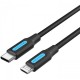 Дата кабель USB-C to Micro 5P 1.5m 10 W black VENTION (COVBG)
