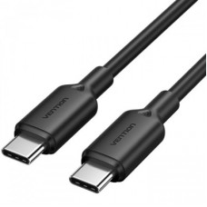 Дата кабель USB-C to USB-C 1.0m 60 W black VENTION (TRCBF) - Фото