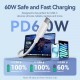 Дата кабель USB-C to USB-C 1.0m 60 W white VENTION (TRCWF)