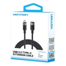 Дата кабель USB-C M/F 1.0m 100W 10Gbps 4K60Hz VENTION (TRFBF) - Фото