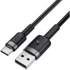 Дата кабель USB 2.0 AM to USB-C 1.2m 60 W black Acefast (6974316285144) - Фото