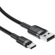 Дата кабель USB 2.0 AM to USB-C 1.2m 60 W black Acefast (6974316285144)
