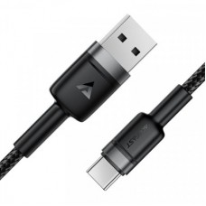 Дата кабель USB 2.0 AM to USB-C 1.2m 60 W black Acefast (6974316285144) - Фото