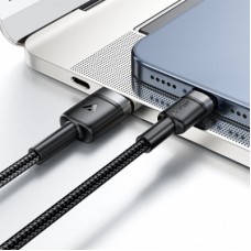 Дата кабель USB 2.0 AM to USB-C 1.2m 60 W black Acefast (6974316285144) - Фото